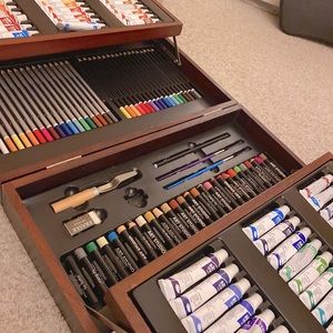 Premium ART Paint Wooden Supply Box